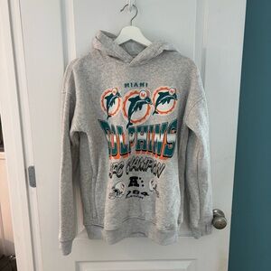 Miami Dolphins Gray Hoodie Youth 17/18